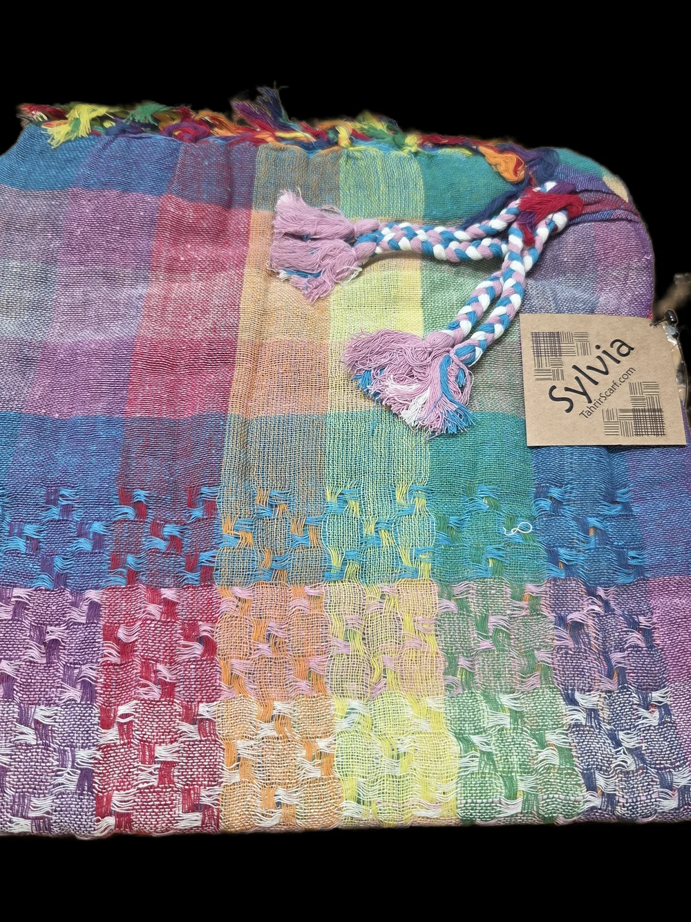 Sylvia Rainbow Keffiyeh Tahrir Scarf 40